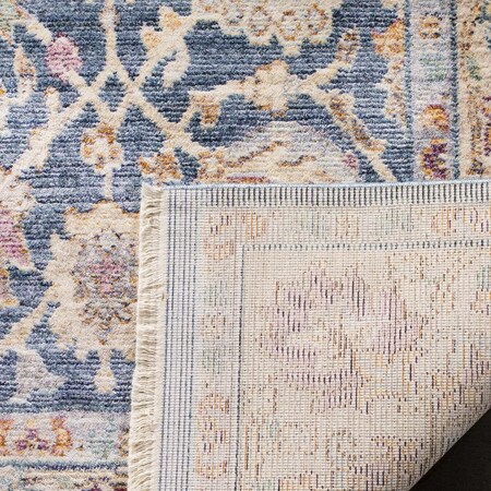 Safavieh Illusion Power Loomed Square Area Rug, Blue and Creme - 4 x 4 ft. ILL710M-4SQ